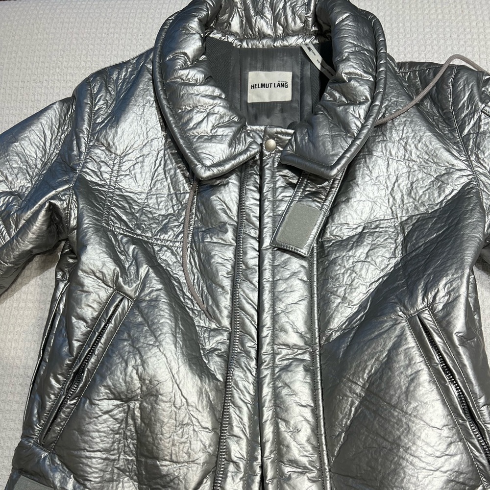 Helmut Lang silver jacket size S